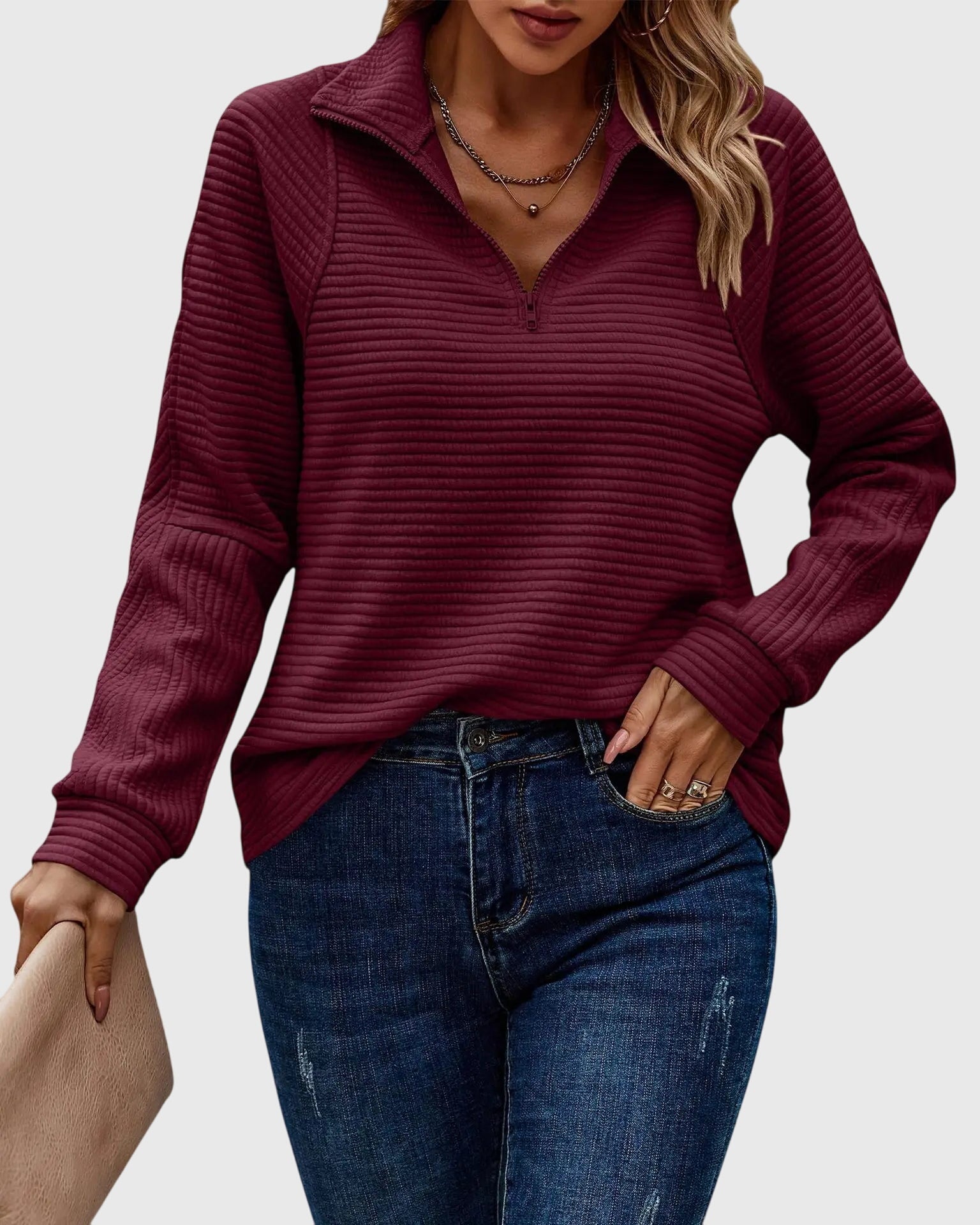 Zofia™ | Elegancki sweter z zamkiem