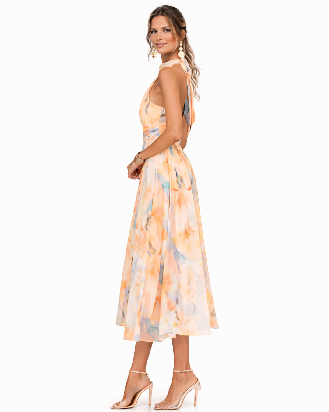 Robe Halter Aurora | Elegancia atemporal en satén lujoso