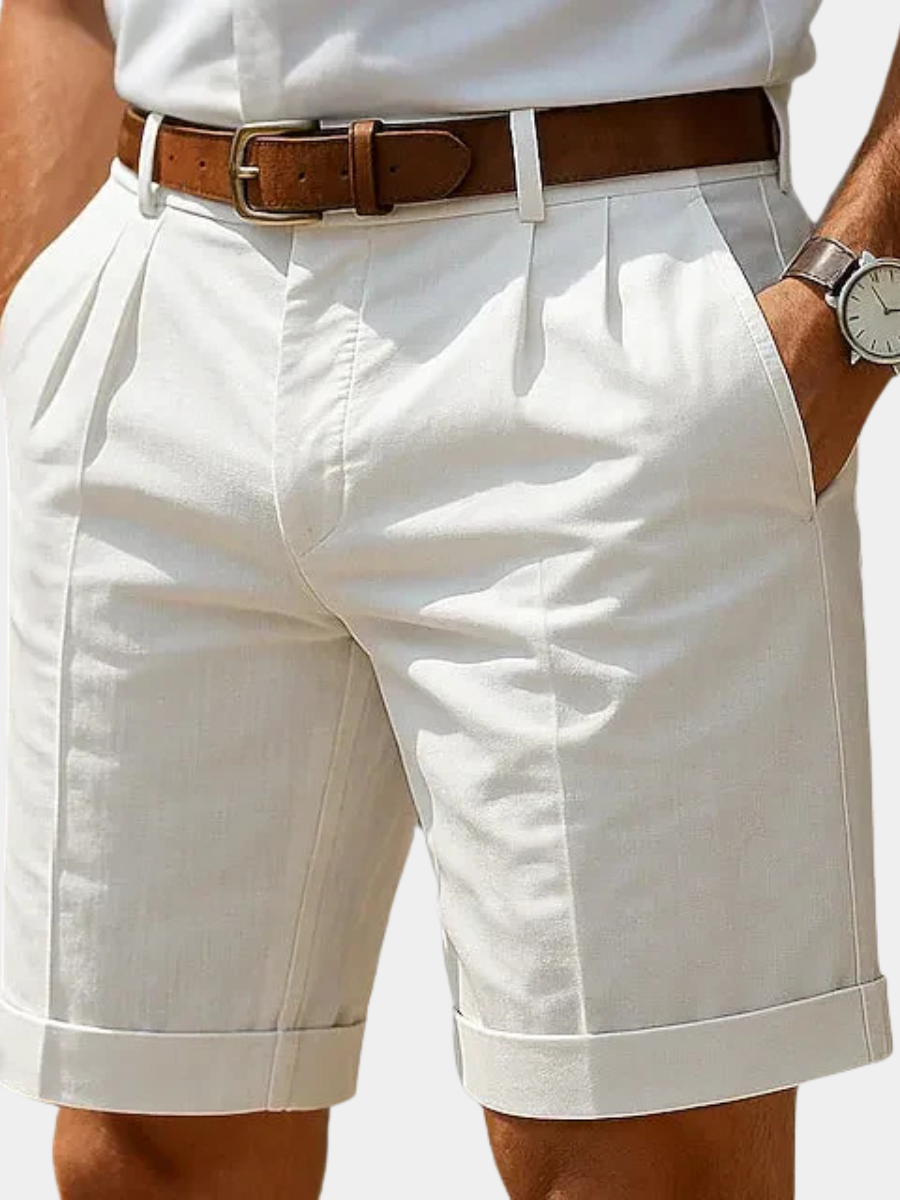 Enzo | Bermuda de Verano Plisada de Lujo para Hombre