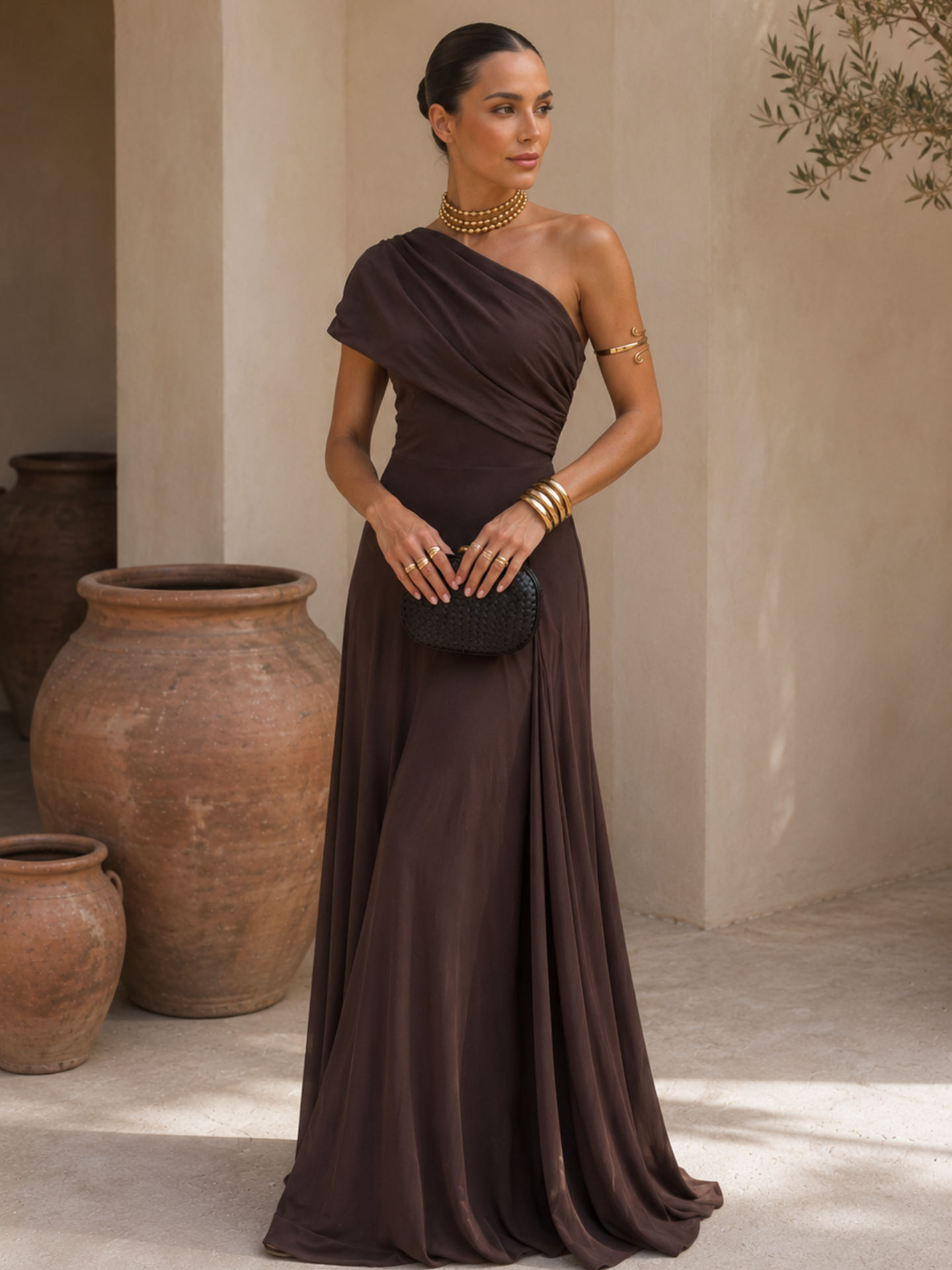 Vestido Toledo en marrón