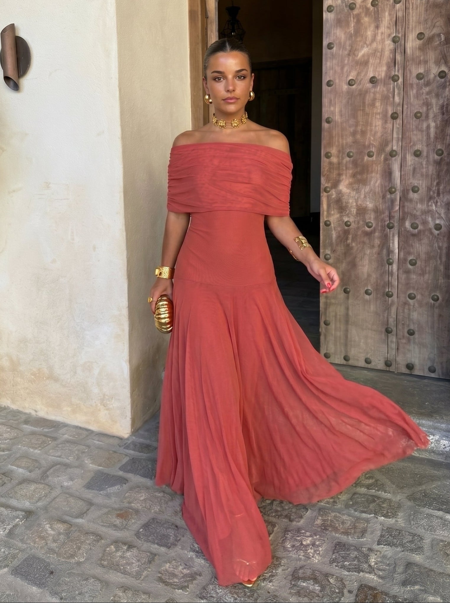 Ropa Elegante Simba en Tul de Seda - Maison Claire et Sylvie
