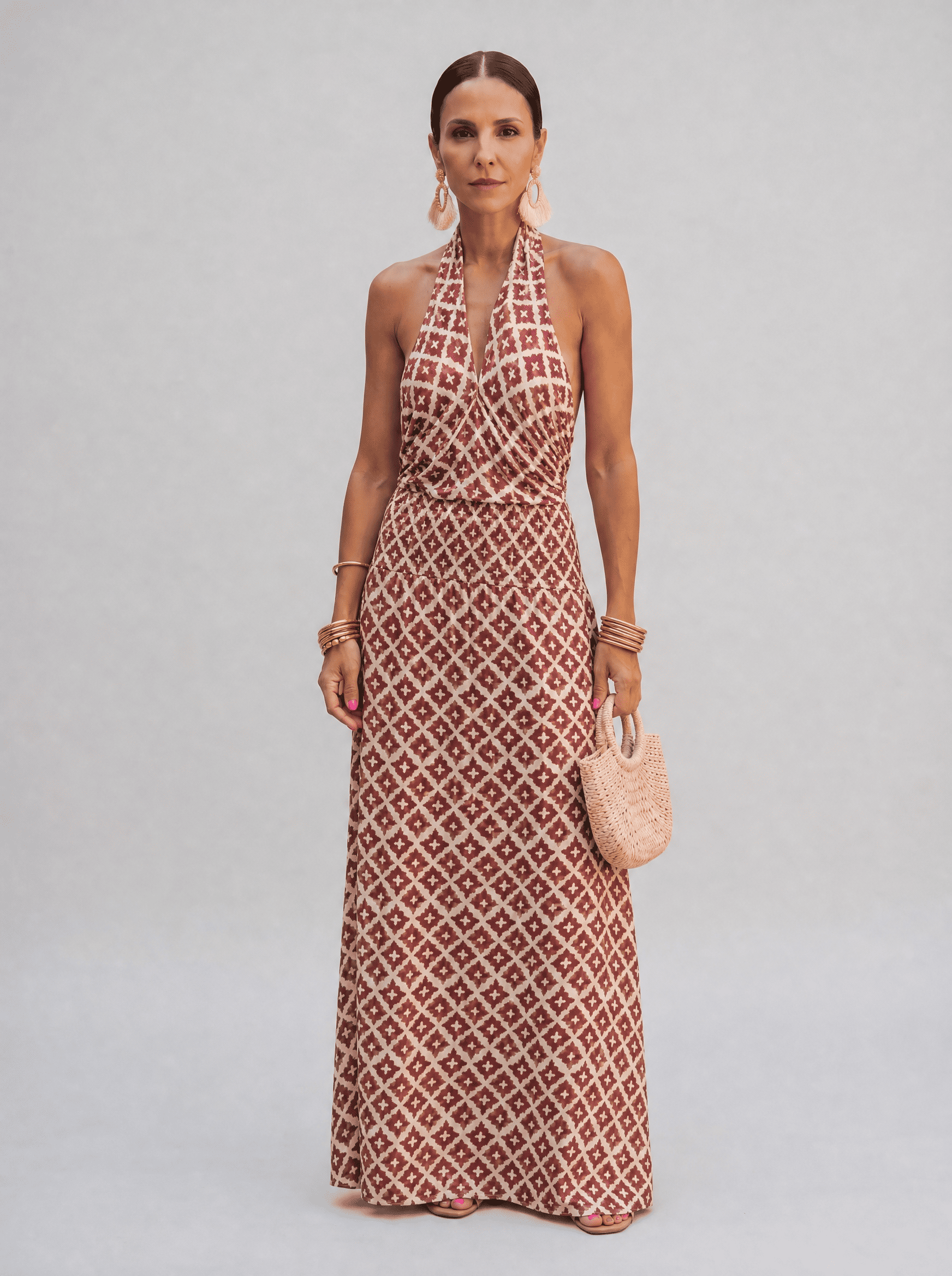 Vestido Elegante con Diseño Off-Shoulder