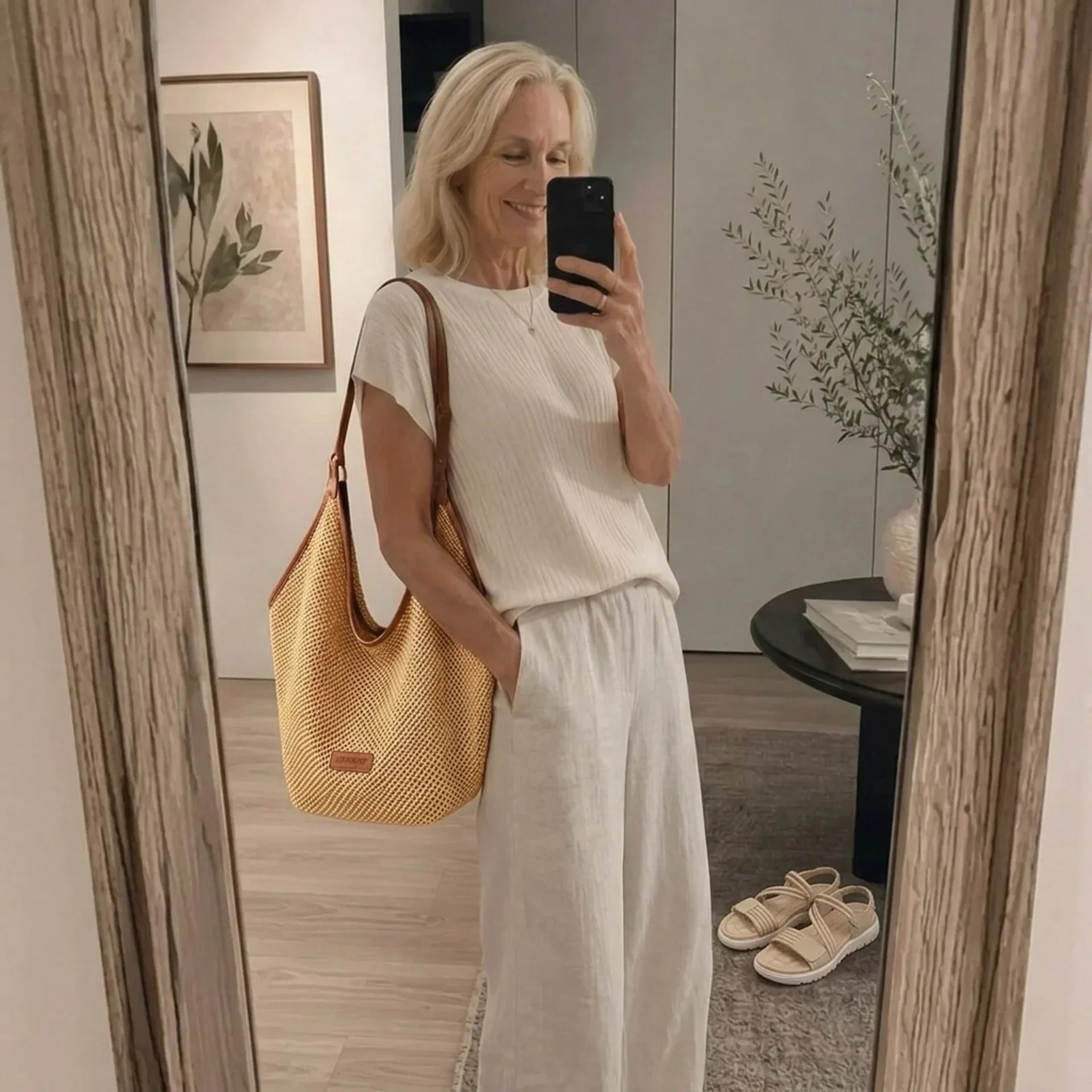 Nora | La Bolsa Hobo de Tejido Abierto
