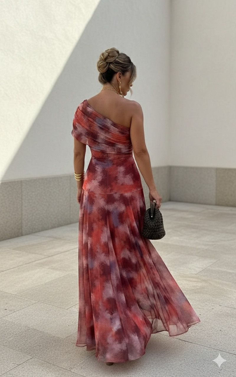 Ropa larga fluida de satén, elegancia atemporal en Maison Claire y Sylvie