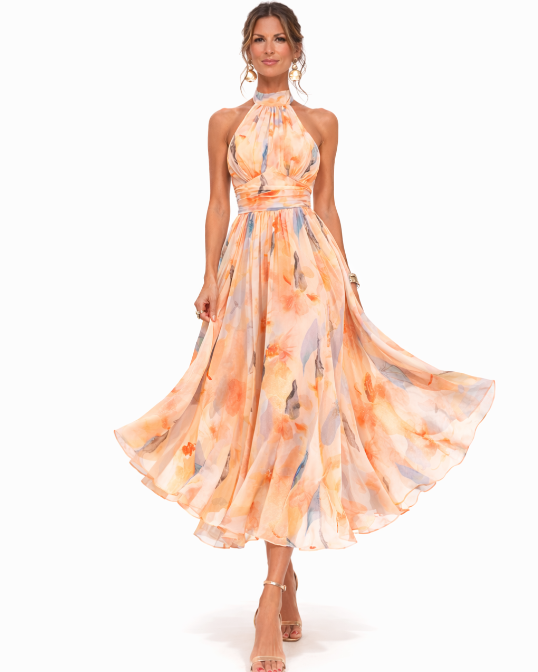 Robe Halter Aurora | Elegancia atemporal en satén lujoso
