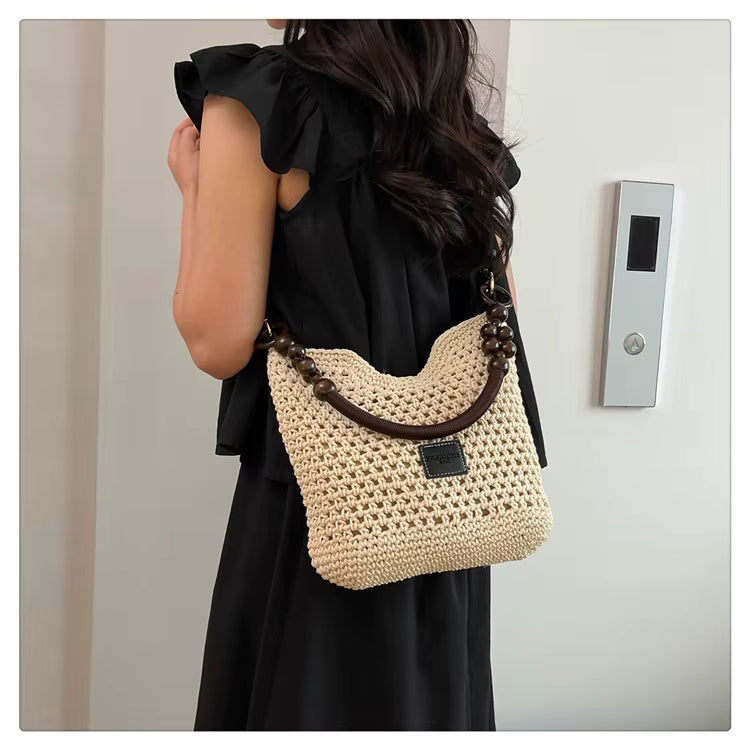 Petra™ | La Bolsa de Hombro de Perlas de Madera