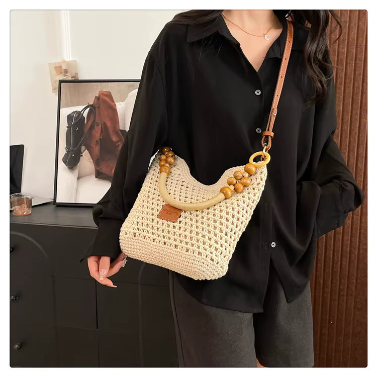 Petra™ | La Bolsa de Hombro de Perlas de Madera