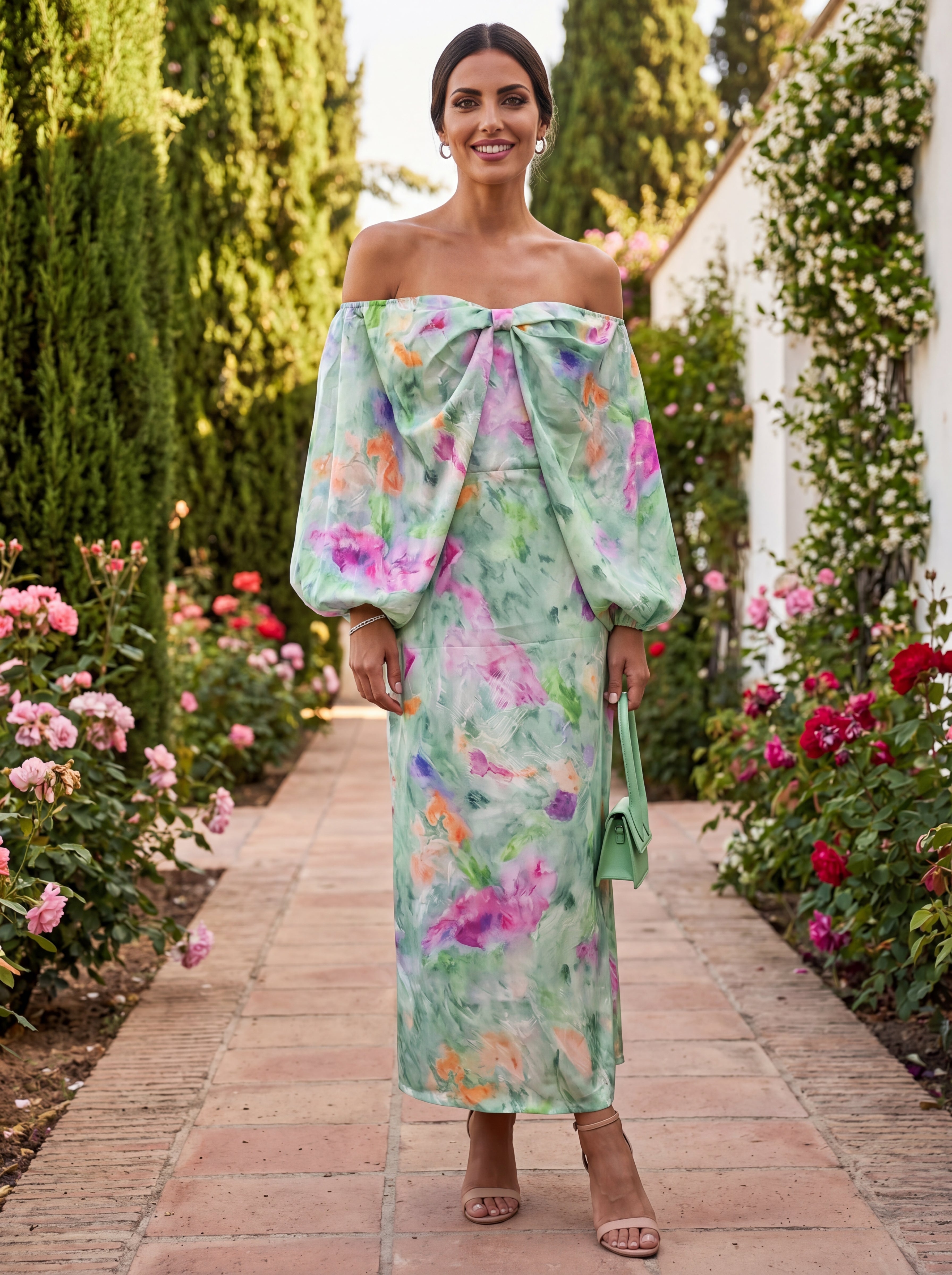 Robe Elegante Lindaraja en Tejido Lujoso – Maison Claire et Sylvie