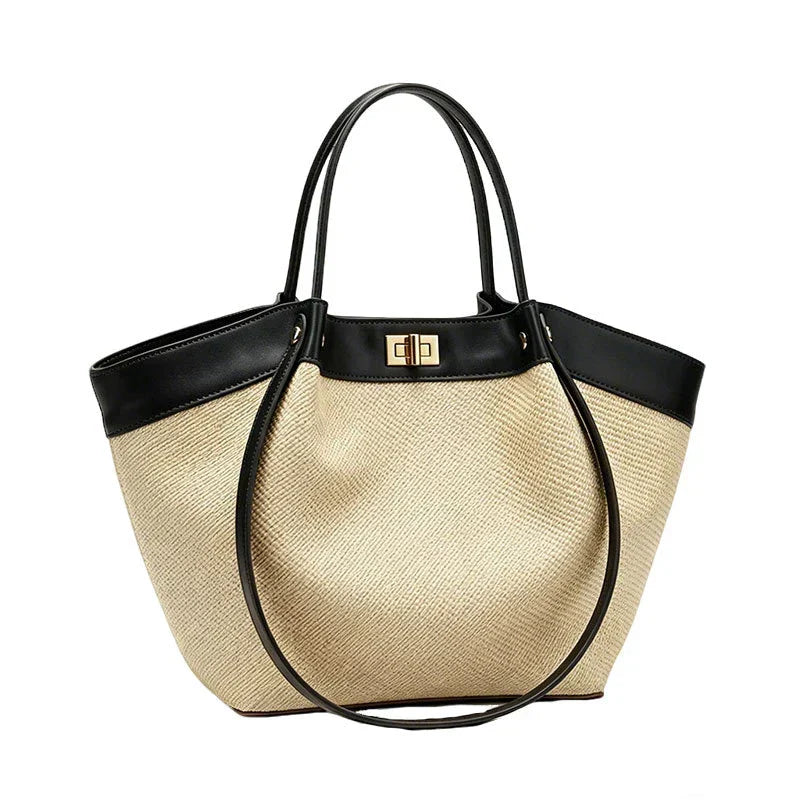Bolso Tote Woven Mattan