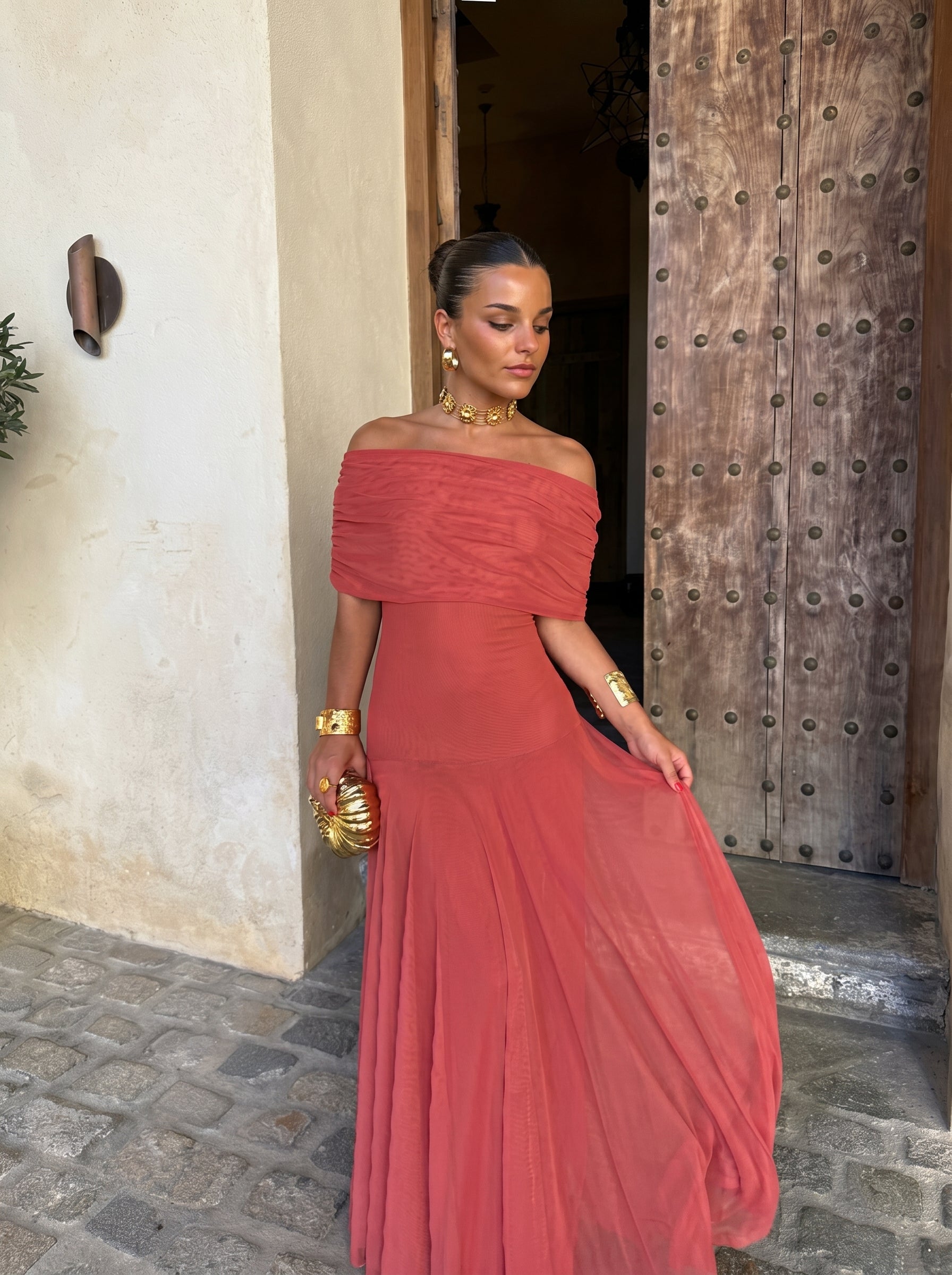 Ropa Elegante Simba en Tul de Seda - Maison Claire et Sylvie
