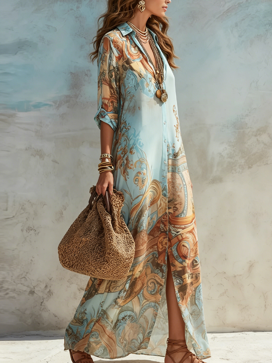 Serena | Vestido Químiser Mediterráneo