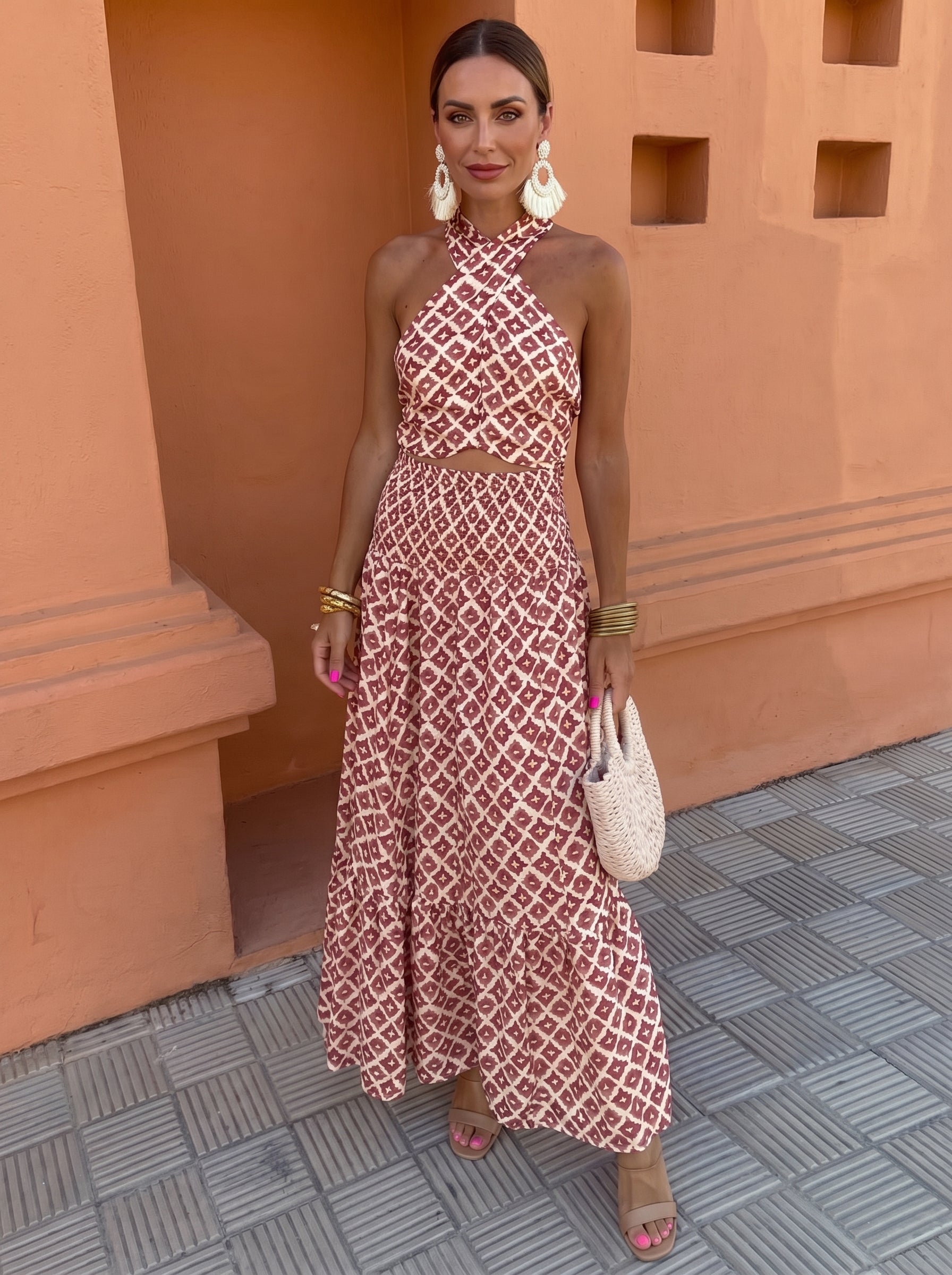 Conjunto Elegante con Hombros Descubiertos - Maison Claire y Sylvie