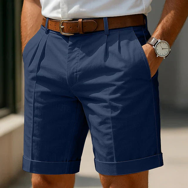Enzo | Bermuda de Verano Plisada de Lujo para Hombre